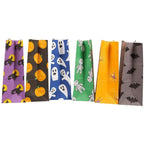 Blue Panda - 36-Pack Halloween Party Trick Or Treat Paper Goodie Candy Bags, 6 Designs, 5.1 X 8.75 X 3.25 Inches