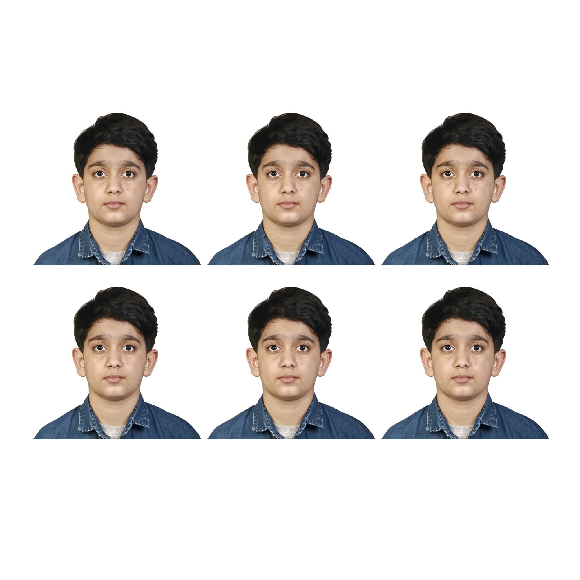 US Online Passport photo prints 2x2 inch, VISA, Citizenship, Immigration, Work Photos, green card photo (2 * 2 inch (6 pictures 