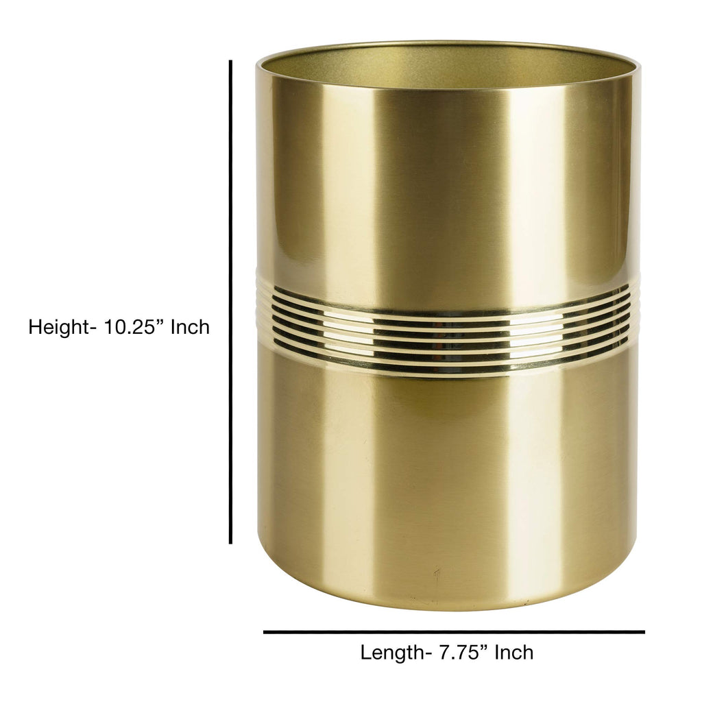 Nu Steel Nusteel Steel Jewel Decorative Stainless Steel Small Trash Can Wastebasket, Garbage Container Bin For Bathrooms, Powder