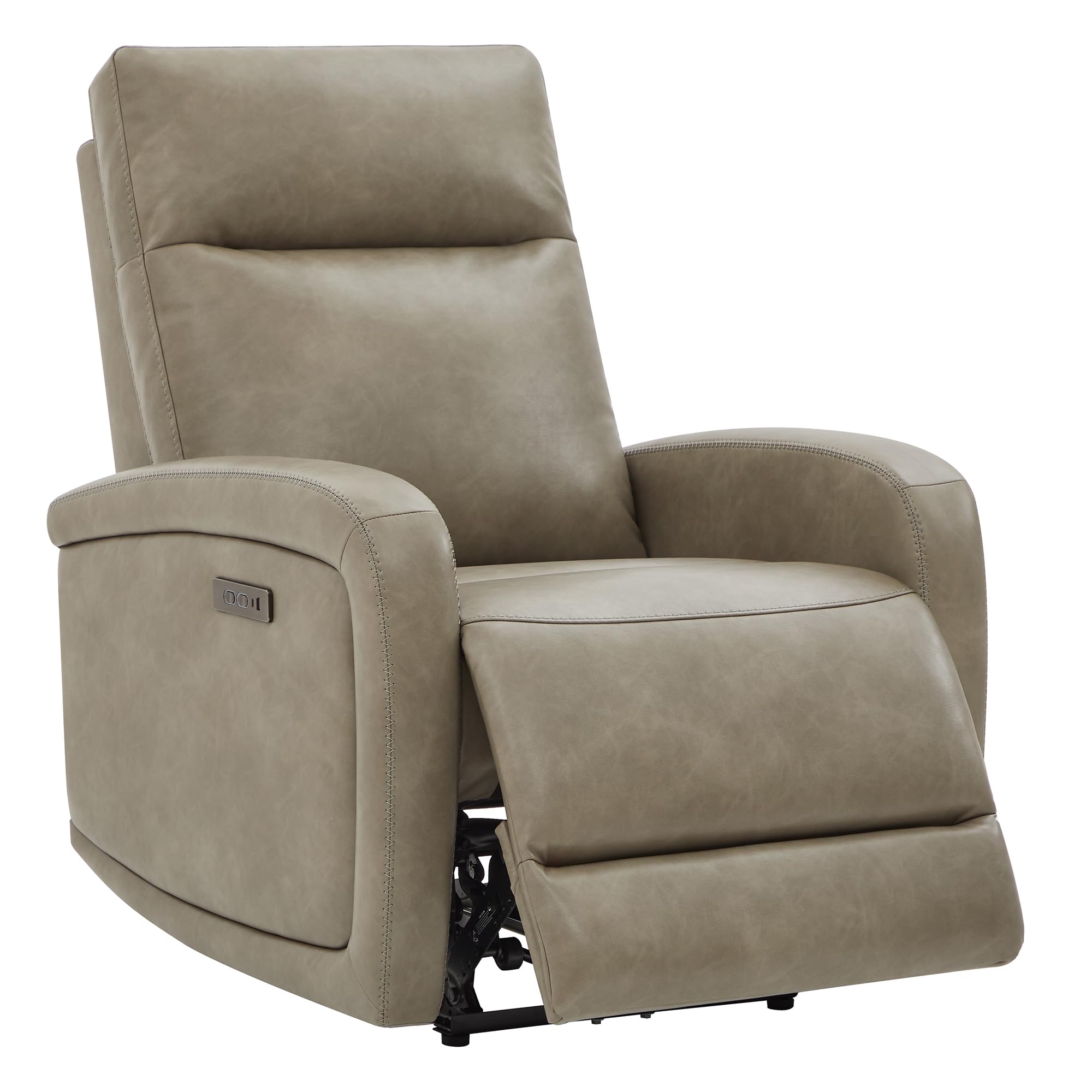 Watson & Whitely Power Recliner Chair, Zero Wall Hugger Recliners with Adjustable Headrest Type-C Charger, Faux Leather Single S
