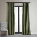 Hpd Half Price Drapes Signature Velvet Thermal Blackout Curtains For Living Room 120 Inch Long (1 Panel) Rod Pocket Insulated Blackout Curtains For Bedroom Window Curtains, 50W X 120L, Hunter Green