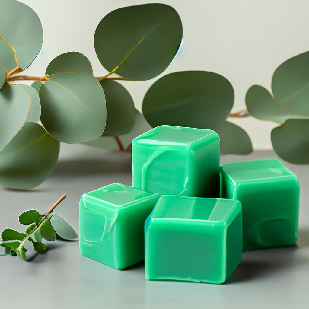 Candlecopia Eucalyptus Spearmint Strongly Scented Hand Poured Vegan Wax Melts, 12 Scented Wax Cubes, 6.4 Ounces In 2 X 6-Packs