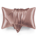 Love'S Cabin Silk Satin Pillowcase For Hair And Skin (Burlwood, 20X30 Inches) Slip Pillow Cases Queen Size Set Of 2 - Satin Cool
