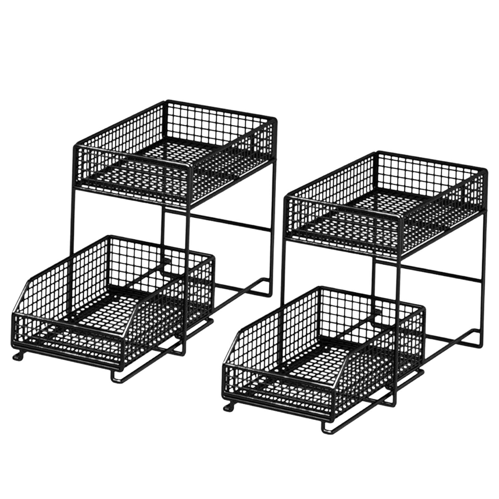 Under Sink Organiser Rack 2 Tier Countertop Organizer For Countertop Kitchen L| Kitchen Rack | Spice Organizer | Multipurpose Ra