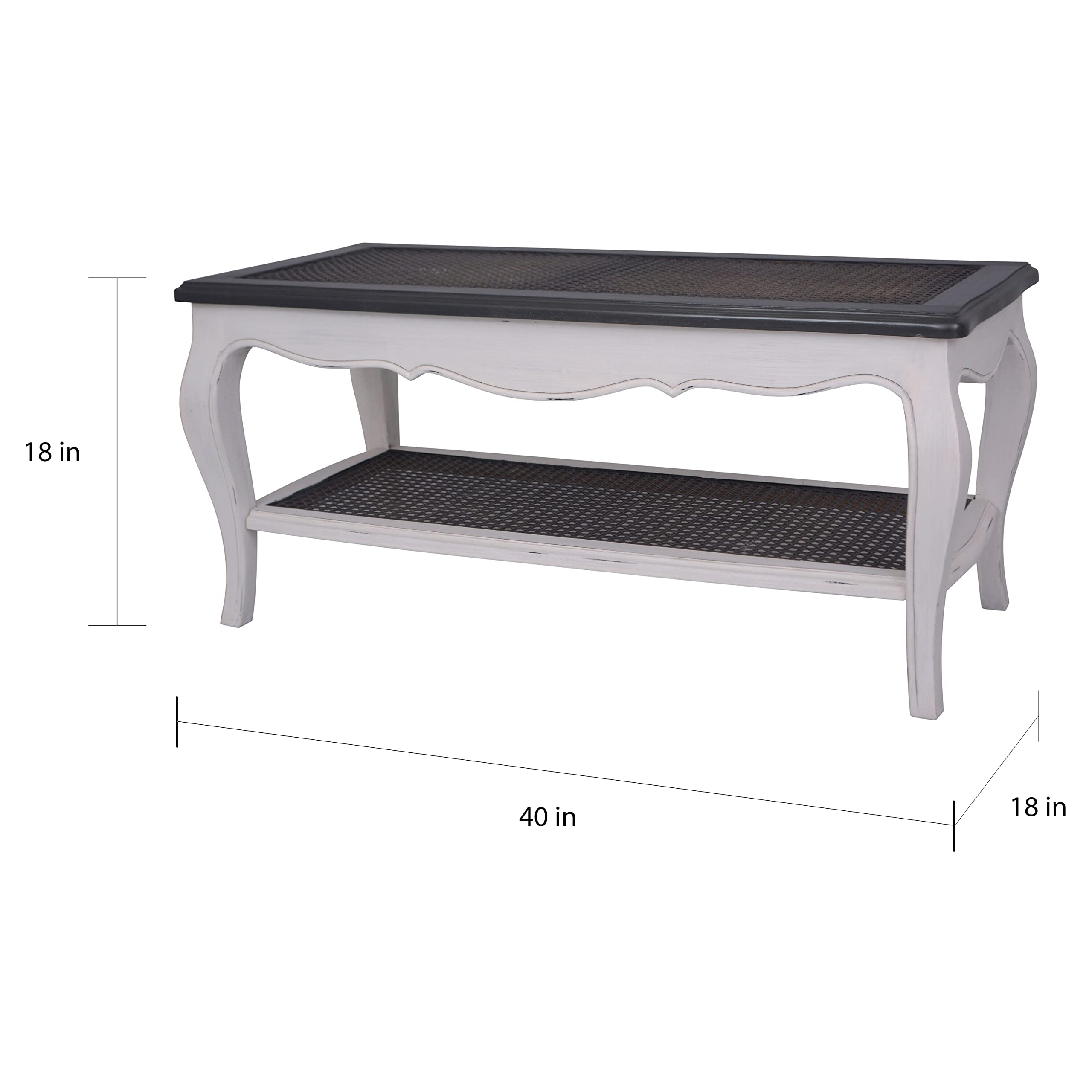 International Caravaninternational Caravan Ashbury Stradivarius Coffee Table Antique White/Black