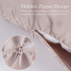 Jogjue Silk Pillowcase Set, 2 Pack, 100% Mulberry Silk, Hypoallergenic, Soft, Breathable, Reduces Wrinkles, King Size, Apricot G