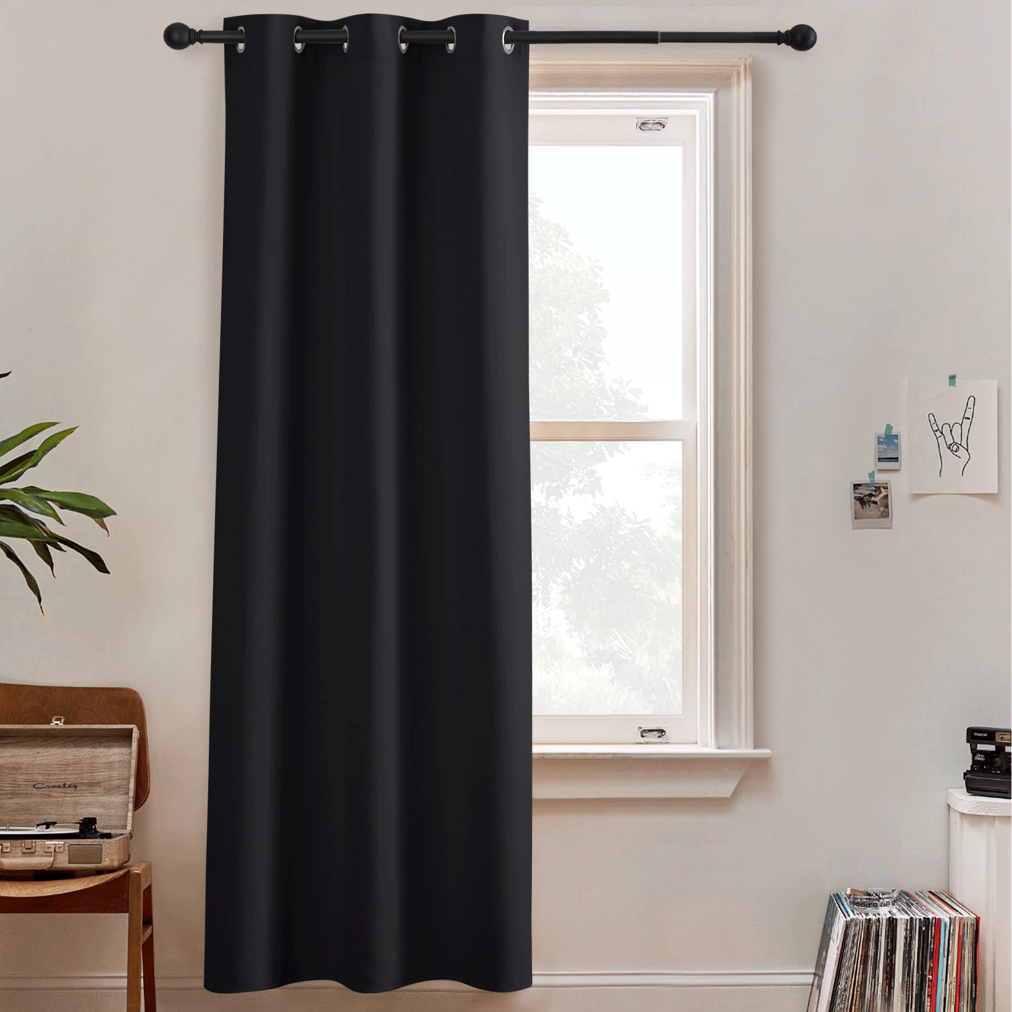 RYB HOME Room Divider Curtains - Blackout Window Curtains Privacy Space Wall Divider Screens Sound Proof for Living Room Bedroom