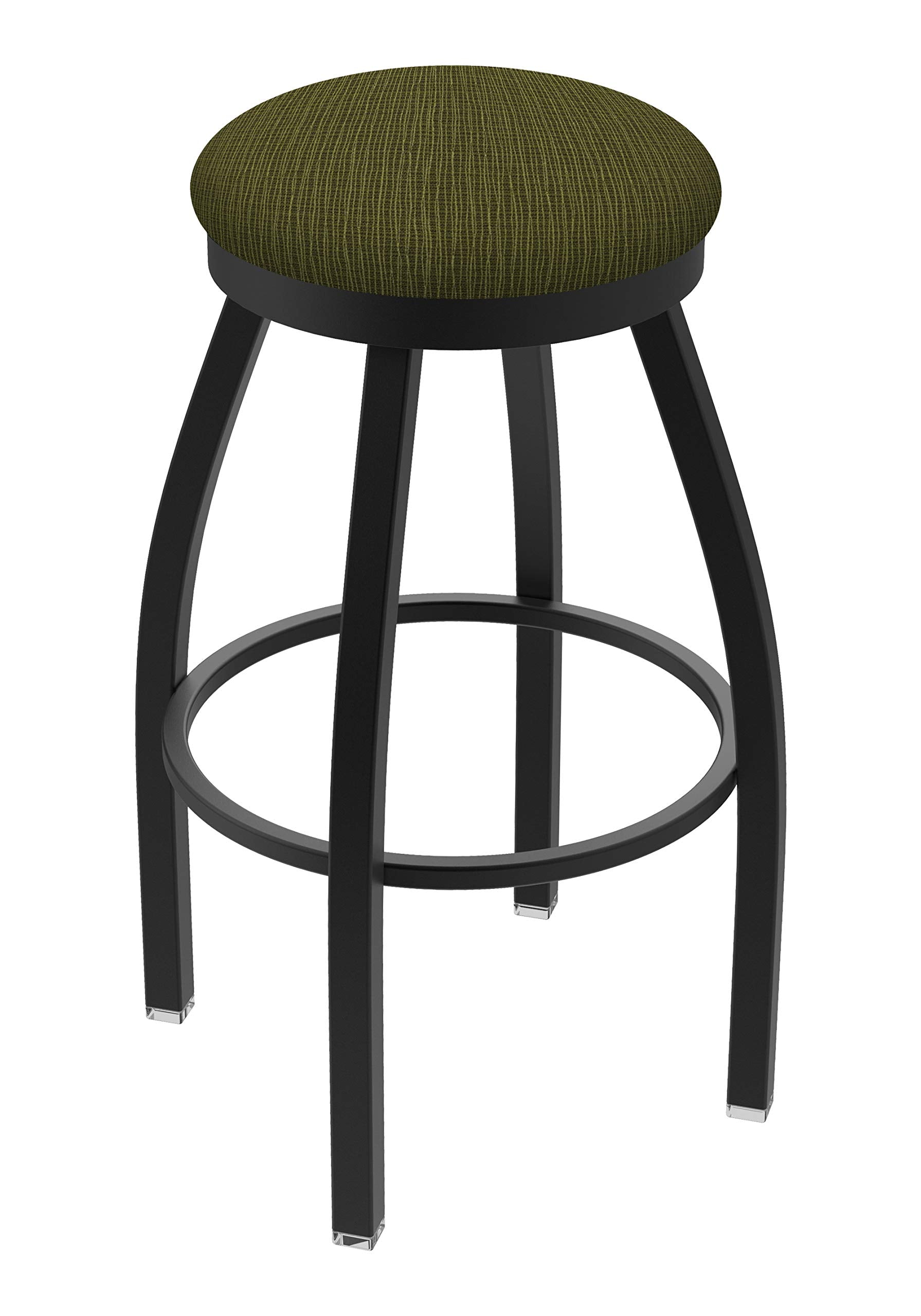 802 Misha 25 Swivel Counter Stool with Black Wrinkle Finish and Graph Parrot Seat