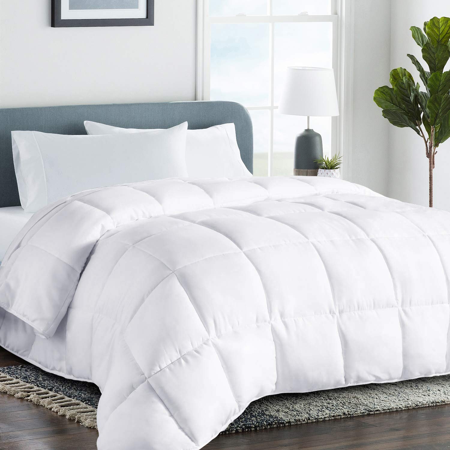 Cohome 2100 Series Twin/Twin Xl Cooling Down Alternative Comforter Quilted Duvet Insert With Corner Tabs - All Season Reversible