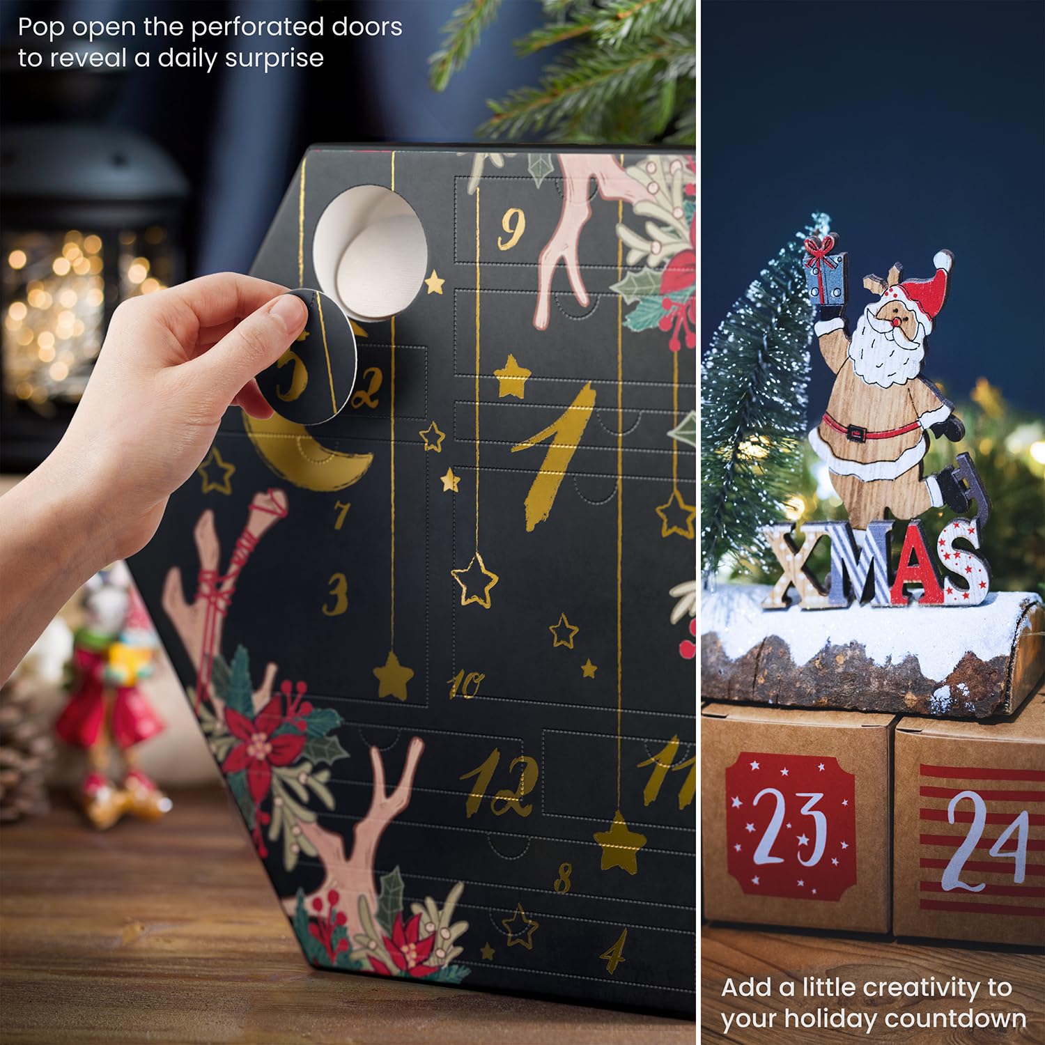 Arteza Advent Calendar 2023 (Fine Art, 12 Days) Art Supplies Holiday Gift For Adults, Includes Acrylic, Gouache & Watercolor Pai