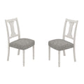 LILOLA LIVING Tannen Set of 2 White and Gray Dining Side Chair