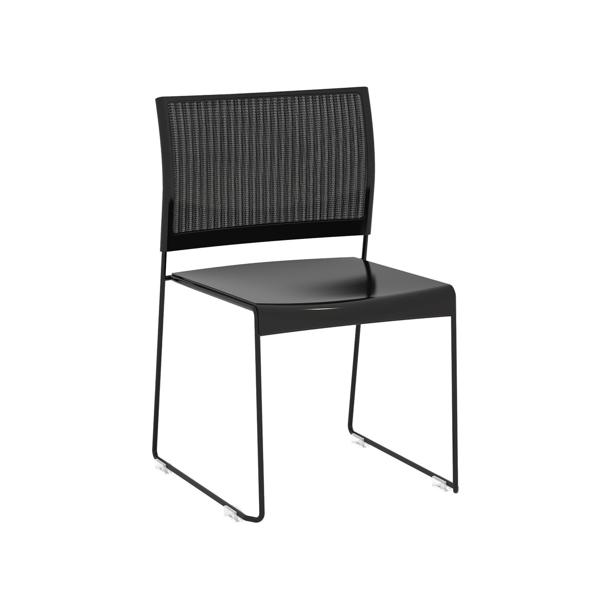 Safco Products 4271BM Currant Mesh Back Chair, Set of 4, Black