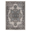 HomeRoots 531856 8 x 10 ft. Taupe Medallion Power Loom Rectangle Area Rug