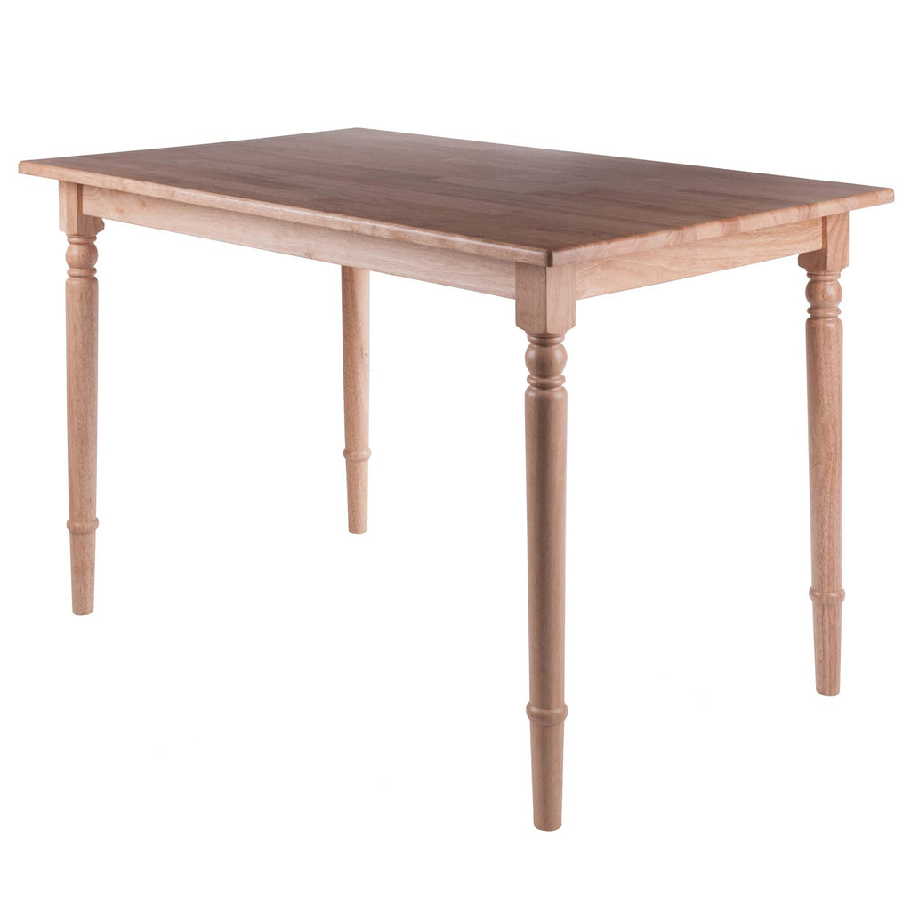 Ergode Wood Ravenna Dining Table - Vintage Charm, Solid Wood, Natural Finish - Seats 4, 47" Width - Farmhouse Style - Easy Assembly - Dimensions: 30.3" H x 47.2" W x 30.3" D