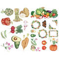 Seasonstorm Hand Draw Vegetables Kawaii Aesthetic Pastel Art Agenda Journal Planner Stationery Stickers