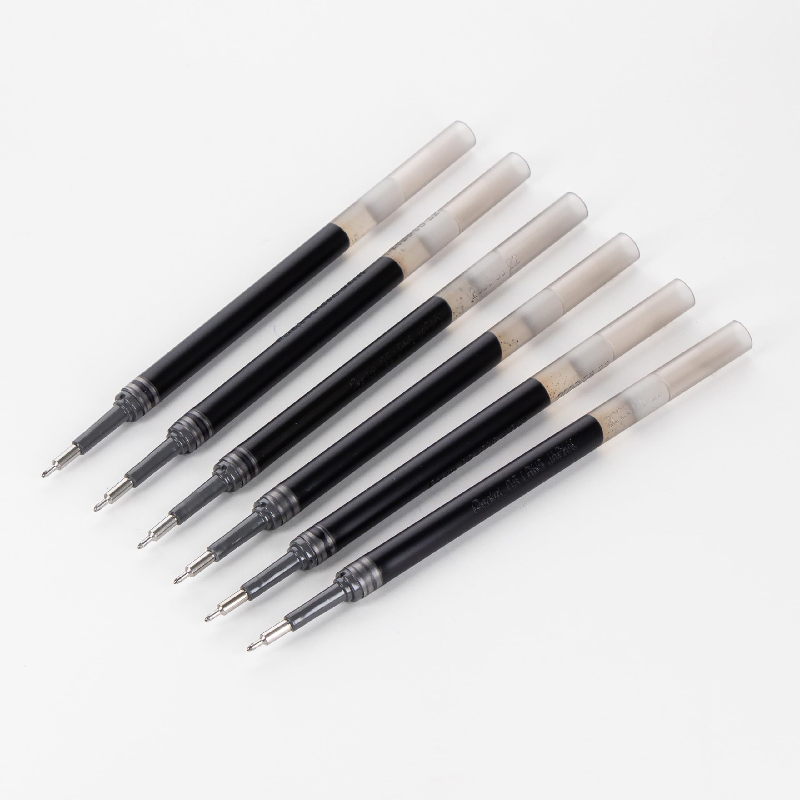 Pentel Refill Ink - For Energel Gel Pen, 0.5Mm Needle Tip, Fine, Black Ink, Pack Of 6 Refills (Lrn5-6A)