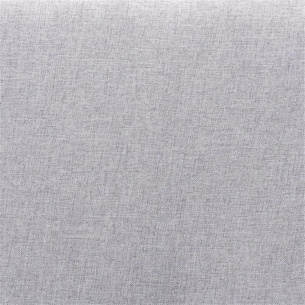 Baxton Studio Dexter Modern and Contemporary Light Grey Fabric Upholstered and Walnut Brown Finished Wood Twin Size Headboard