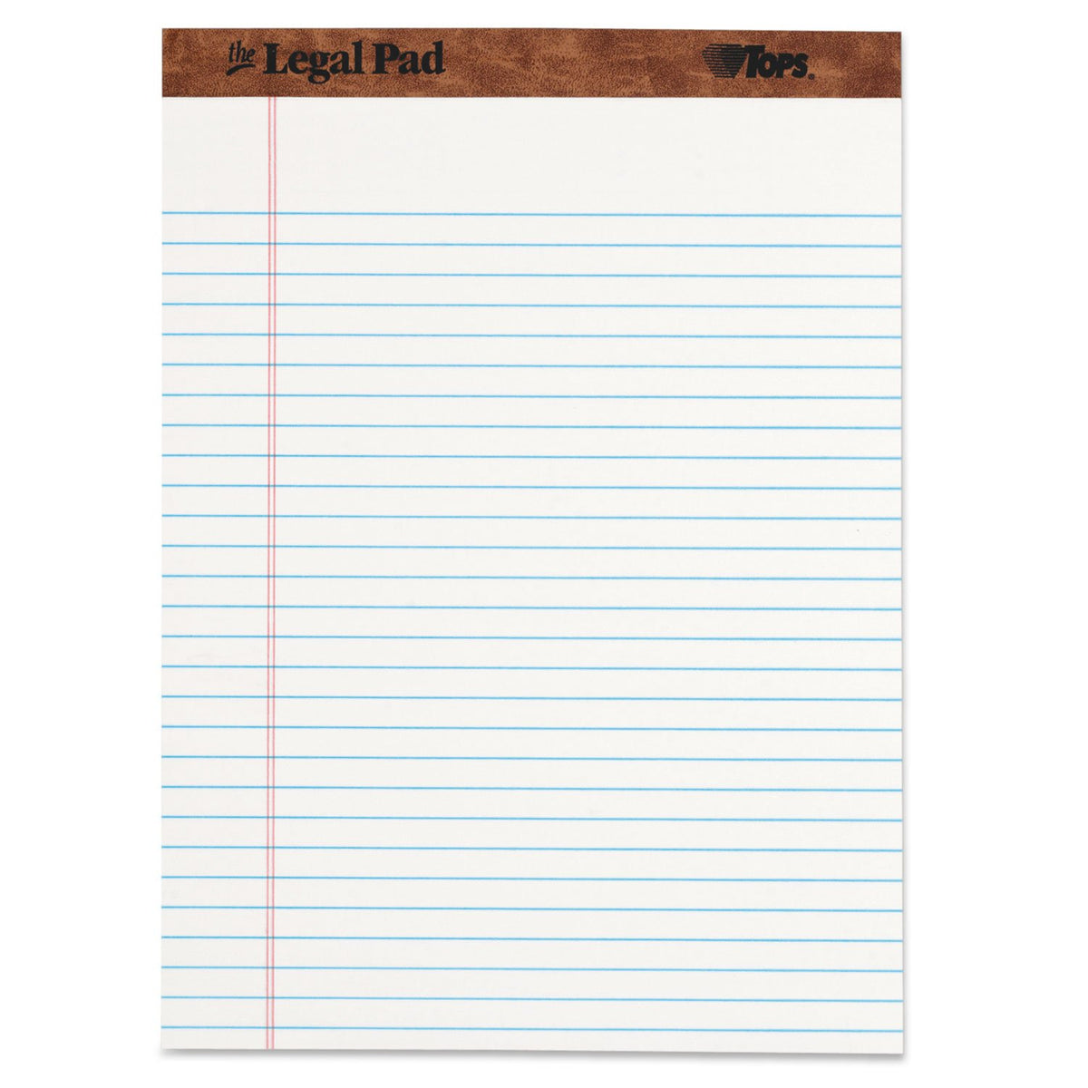 Metropolitan Office Products 'The Legal Pad' Ruled Perforated Pads, 8 1/2 X 11 3/4, White, 50 Sheets, Dozen