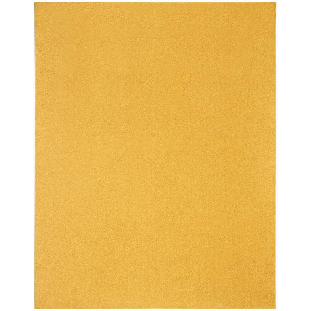 Nourison Essentials Indoor/Outdoor Yellow 9' X 12' Area Rug, Easy Cleaning, Non Shedding, Bed Room, Living Room, Dining Room, Ba