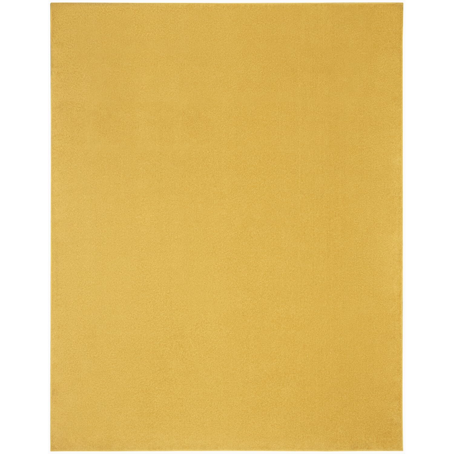 Nourison Essentials Indoor/Outdoor Yellow 9' X 12' Area Rug, Easy Cleaning, Non Shedding, Bed Room, Living Room, Dining Room, Ba