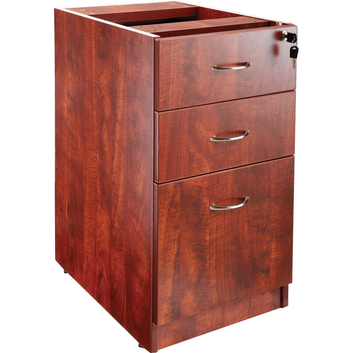 Lorell Llr69604 69000 Series Free Standing Fixed Pedestals, Cherry