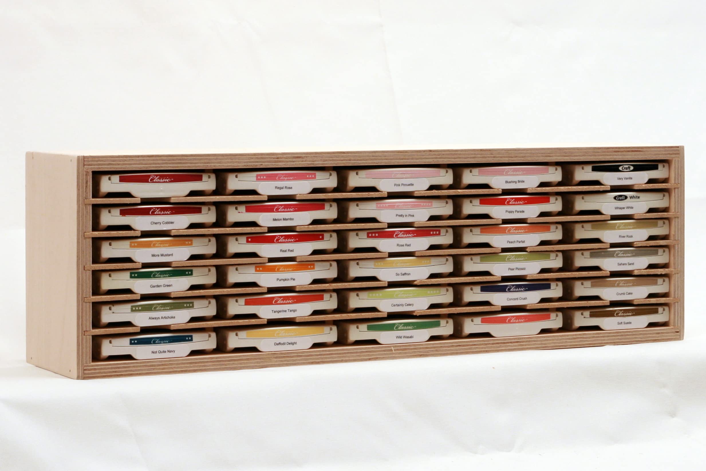 Stamp-N-Storage Standard Ink Pad Holder - Stores 30 Stamp Pads (Wall Mount)