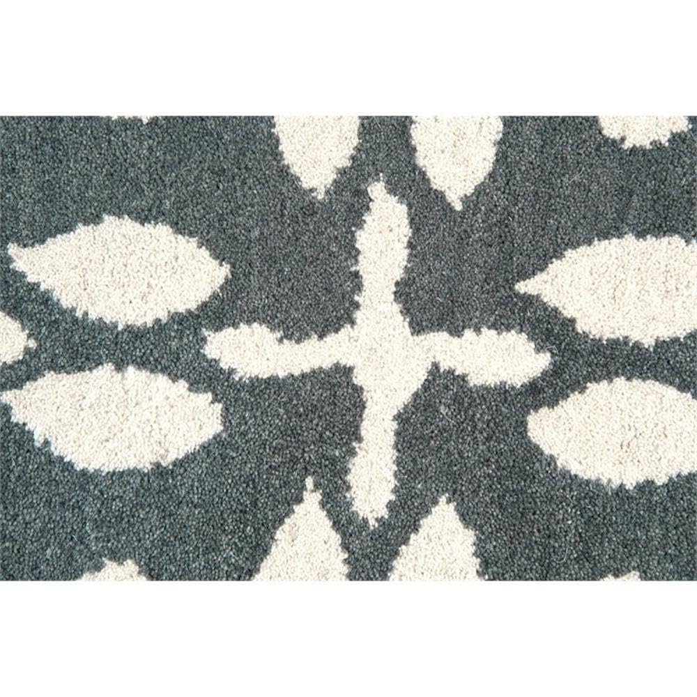 Rizzy Home Alora Decor Holland 10' Round Print Grey/Beige Hand-Tufted Area Rug