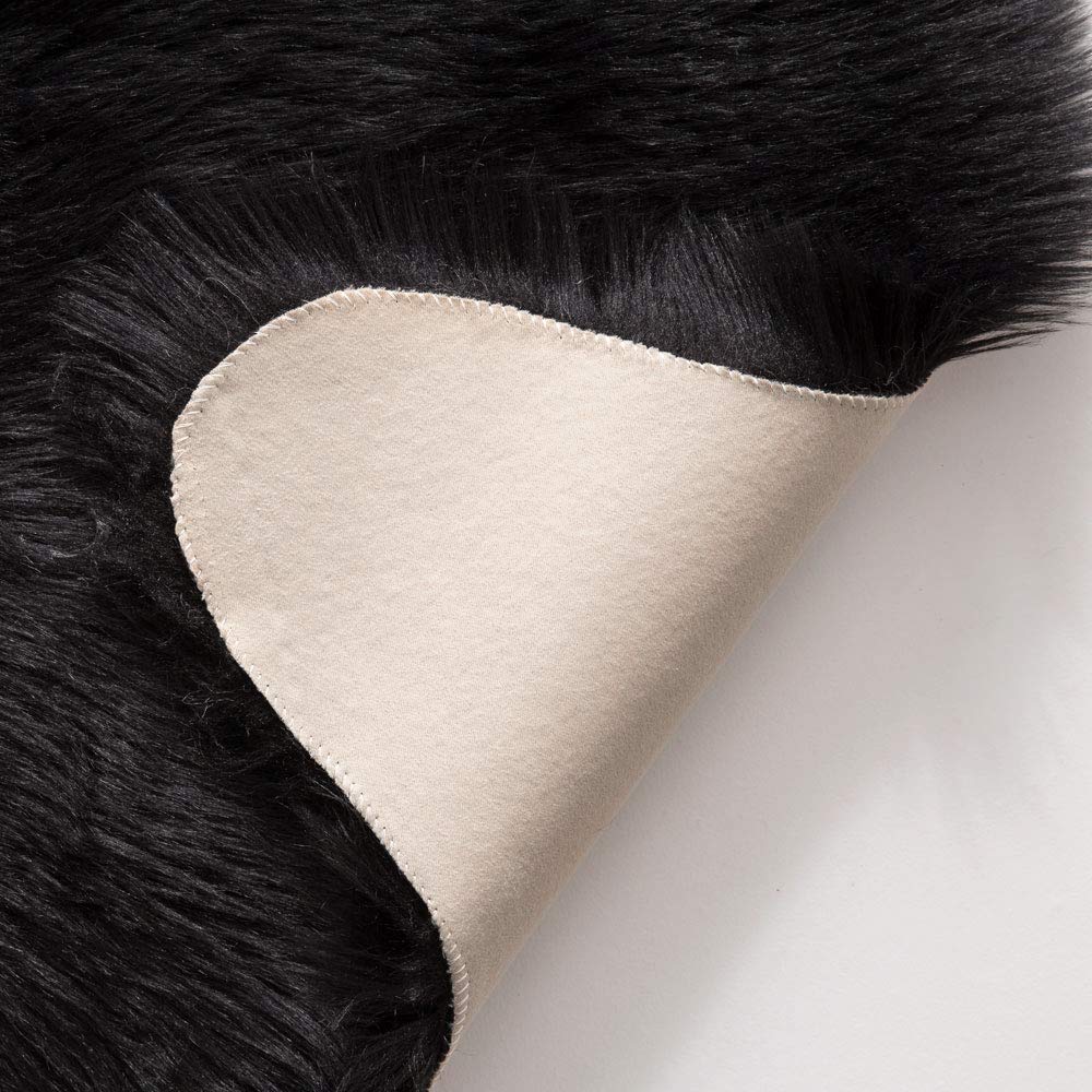 Miulee Luxury Super Soft Fluffy Area Rug Faux Fur Sheepskin Rug Decorative Plush Shaggy Carpet For Bedside Sofa Floor Nursery Ha