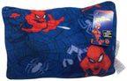 Jay Franco Marvel Spiderman Travel Set - 3 Piece Kids Travel Set Includes Blanket, Pillow, & Plush