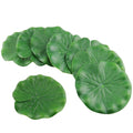 HJ Garden 10Pcs 4Inch Lotus Leaf EVA Water Surface Decoration Artificial Floating Foam Lotus Leaves Artificial Foliage Pond Deco