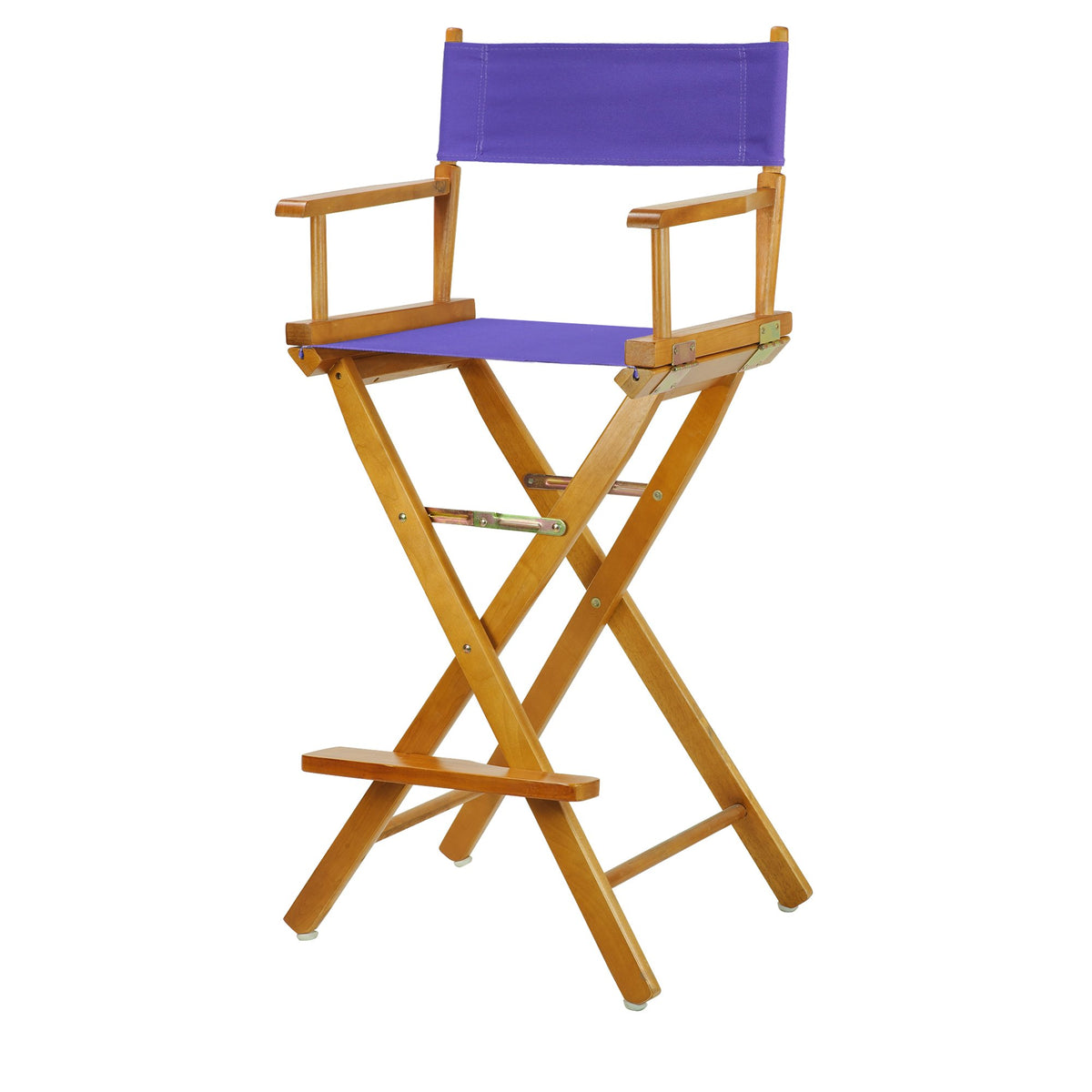 Casual Home 230-05/021-41 Director Chair 30&quot; - Bar Height Honey Oakframe/Purple Canvas