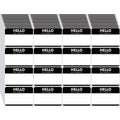 Zacool 480 Pcs Black Name Tag Stickers (3 'X 2') Identification Badges,Peel And Stickers 'Hello My Name Is' Name Tags Sticke