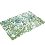 Safavieh Madison Collection Area Rug - 5'3'' X 7'6'', Green & Turquoise, Boho Abstract Distressed Design, Non-Shedding & Easy Ca