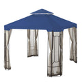 Garden Winds Replacement Canopy for The Cottleville Gazebo - Riplock 350 - True Navy
