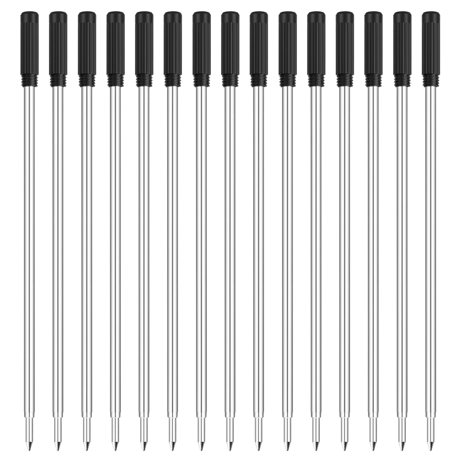 Ballpoint Pen Refills,Black Ink Refills,1Mm Medium Tip,Replaceable Pens Refills(15 Pcs)
