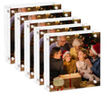 AMEITECH Acrylic Picture Frame 7x7, 5 Pack Clear Double Sided Frameless Photo Frame with Magnetic, Free Standing Desktop Acrylic