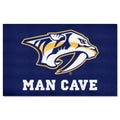 Fanmats 14451 Nashville Predators Man Cave Ultimat Rug  5Ft. X 8Ft. | Sports Fan Area Rug, Home Decor Rug And Tailgating Mat