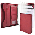 Sbrinnaliao Padfolio Portfolio Folder Binder-Organizer Planner Notebook Zippered Portfolio Padfolio For Women & Men With Documen