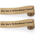 Sratte 2 Rolls 2 Inch x 150 Feet Baby Shower Measuring Tape Tummy Measure Belly Game Paper Belly Measuring Tape for Baby Shower 