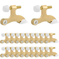 Obtanim 20 Pack Hinge Pin Door Stopper Heavy Duty Metal Adjustable Door Stops With Rubber Bumper Tips (Gold)