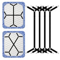 4Pcs Bedsheet Holder Clip for Bed, Adjustable Crisscross Bedsheet Fastener Set, HeavyDuty Gripper Bed Sheet Clips for Secure Sh
