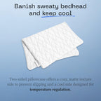 Coop Home Goods Cool Side Travel And Camping Pillow Case, Cooling Pillow Cases For Hot Sleepers, Two-Sided Pillow Covers, Cozy S