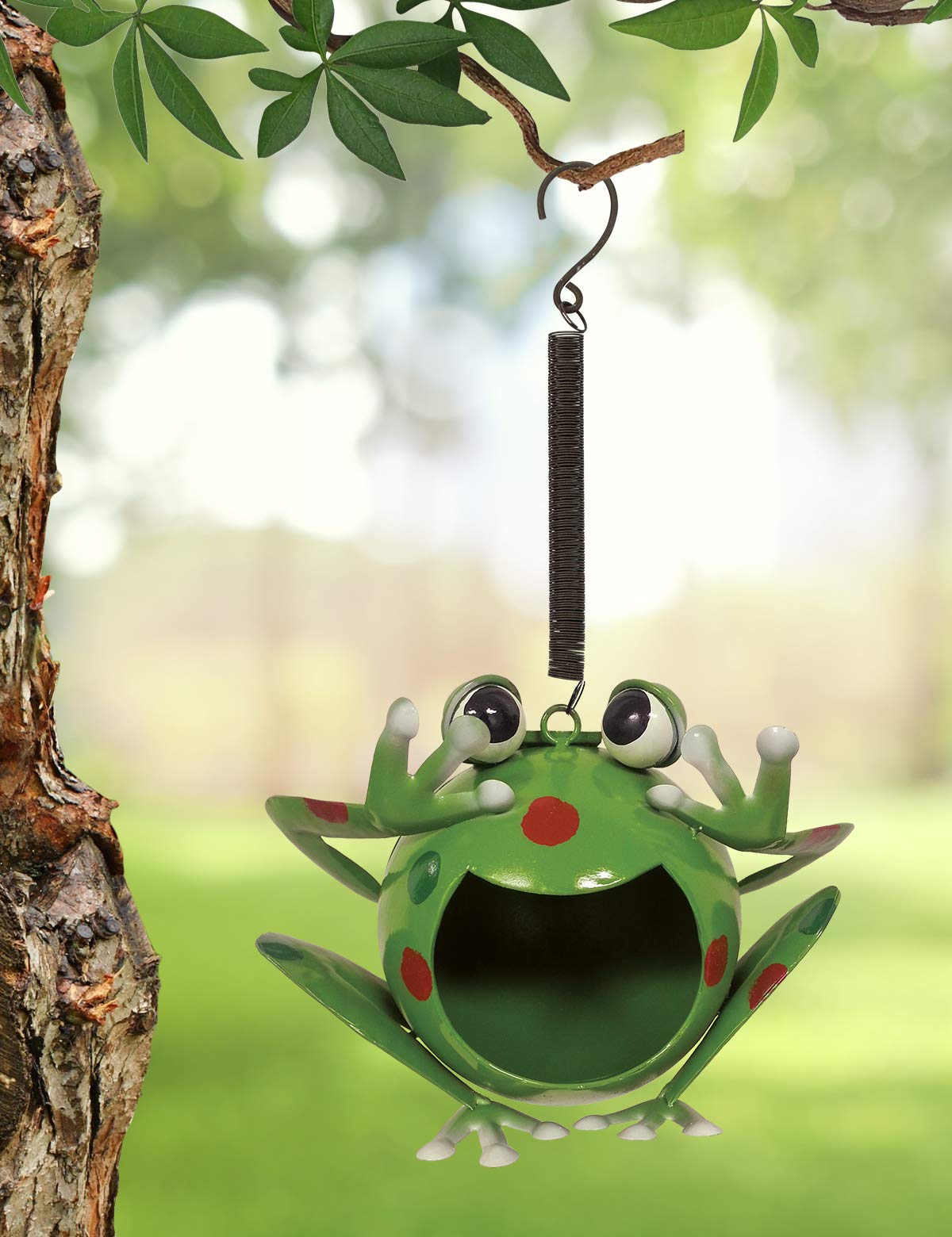 Sunset Vista Designs Medium Froggy Solar Bouncy Hanging Decoration