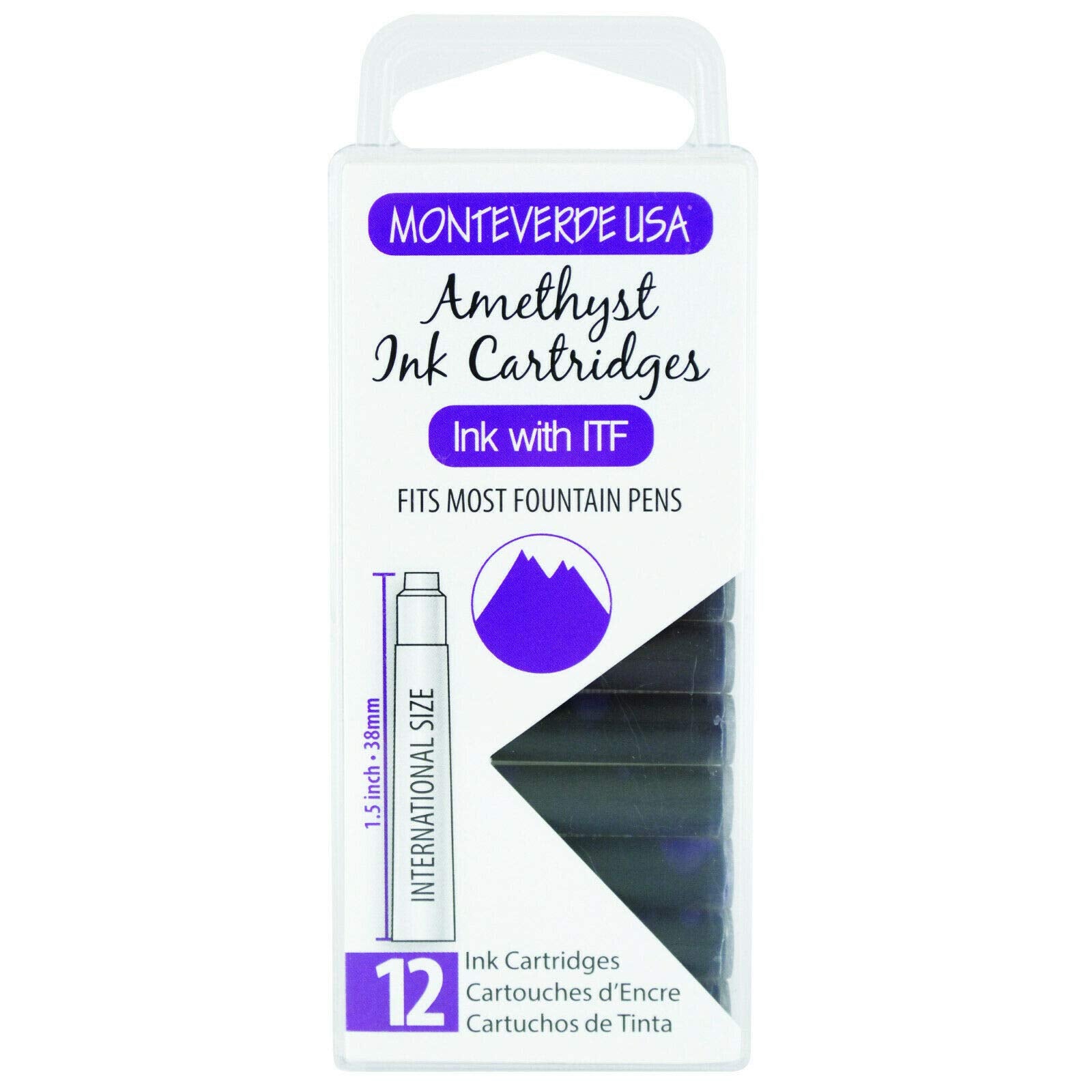 Monteverde Ink Cartridge (Standard Size), Amethyst
