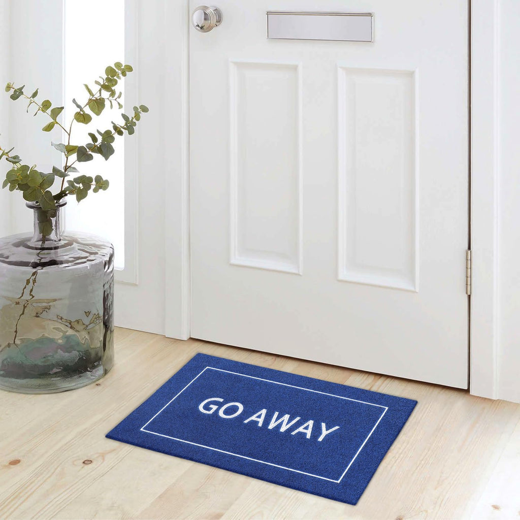 Jjuuyou Welcome Mats For Front Door Outdoor Entry Go Away Doormat Non Slip Rubber Mat For Home Indoor Farmhouse Funny Kitchen Do