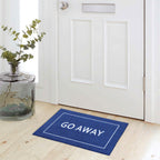 Jjuuyou Welcome Mats For Front Door Outdoor Entry Go Away Doormat Non Slip Rubber Mat For Home Indoor Farmhouse Funny Kitchen Do