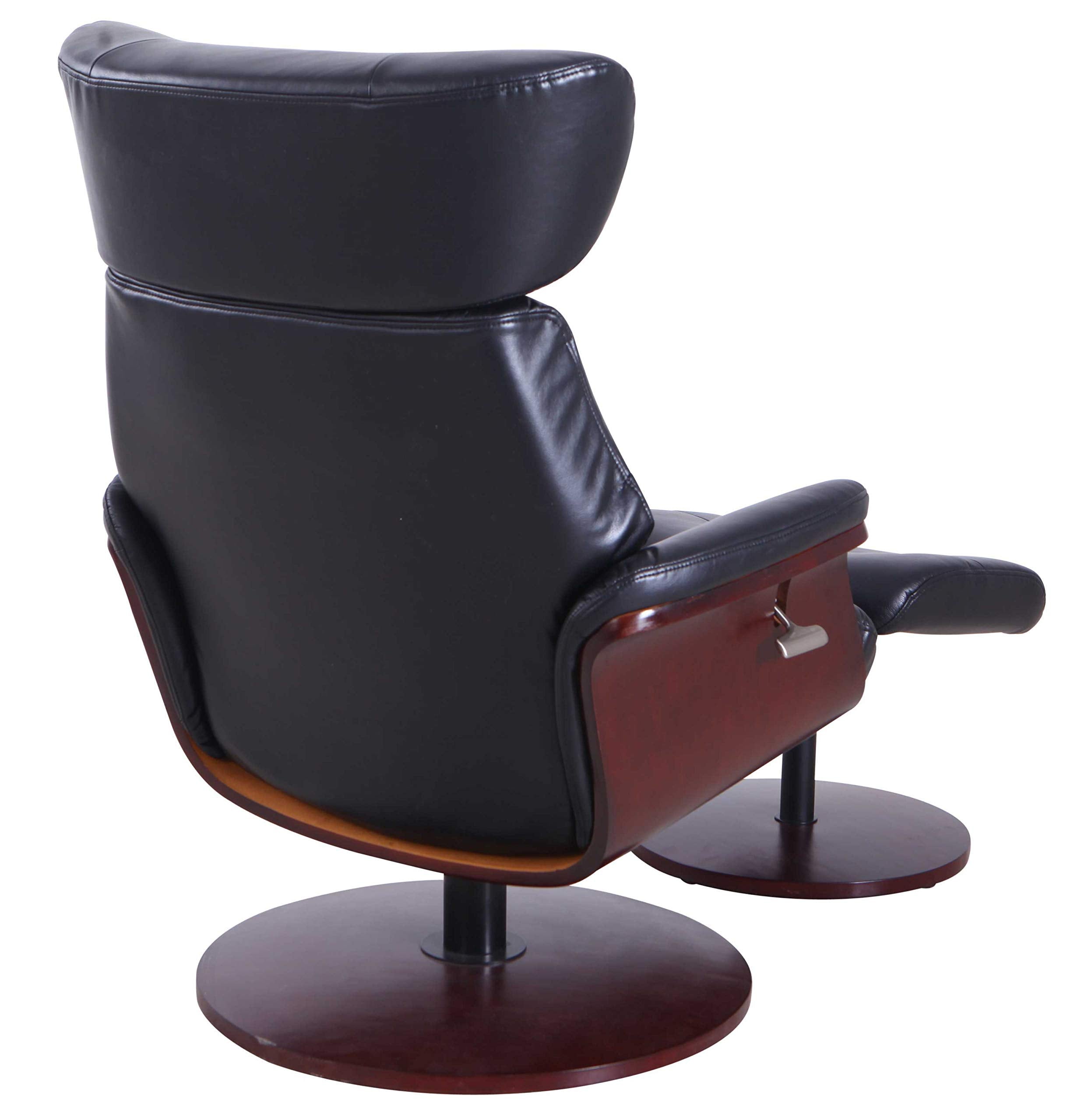 Comfort Chair Company Stockholm Manual Recliner, Black