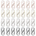 Zoohot 100 Pieces Cute Paper Clips For School Office Supplies, Stainless Steel Drop-Shaped Paperclips (4 Colors)