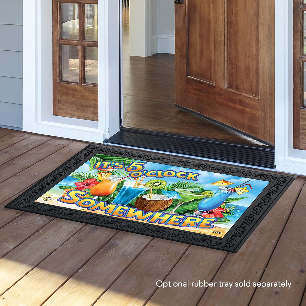 Briarwood Lane Waterfront Retreat Nautical Doormat Summer Welcome Indoor Outdoor 30' X 18'