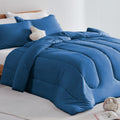 Sleep Zone Kids Blue Bedding Twin Comforter Set - Super Soft & Cute Printed 2-Piece Comforter Set All Seasons For Boys, Fade Res